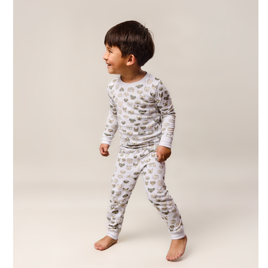 Mini Woof Squad Grey Two piece Kids Pajama