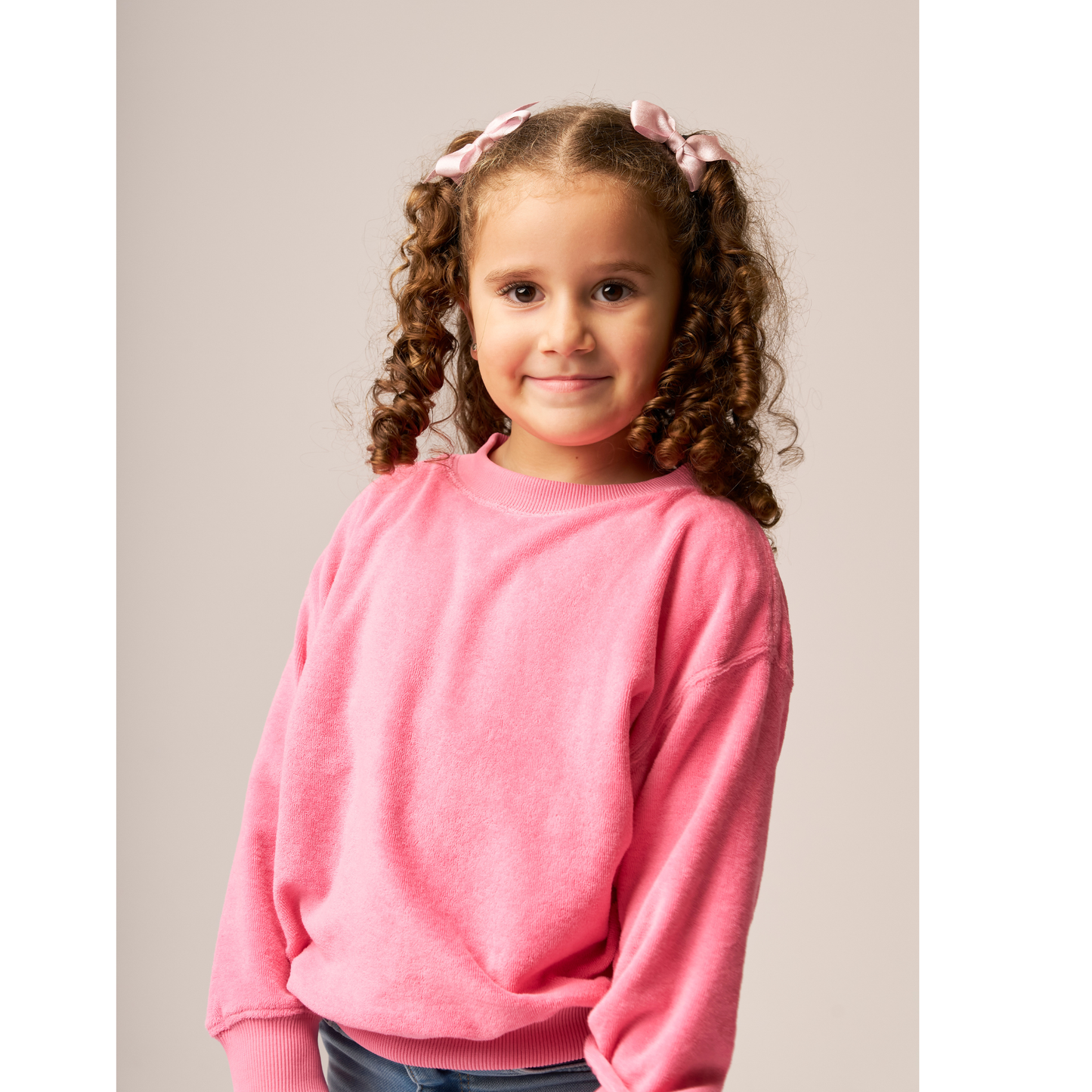 Terry Sweatshirt Peony — 100% Organic Pima Cotton