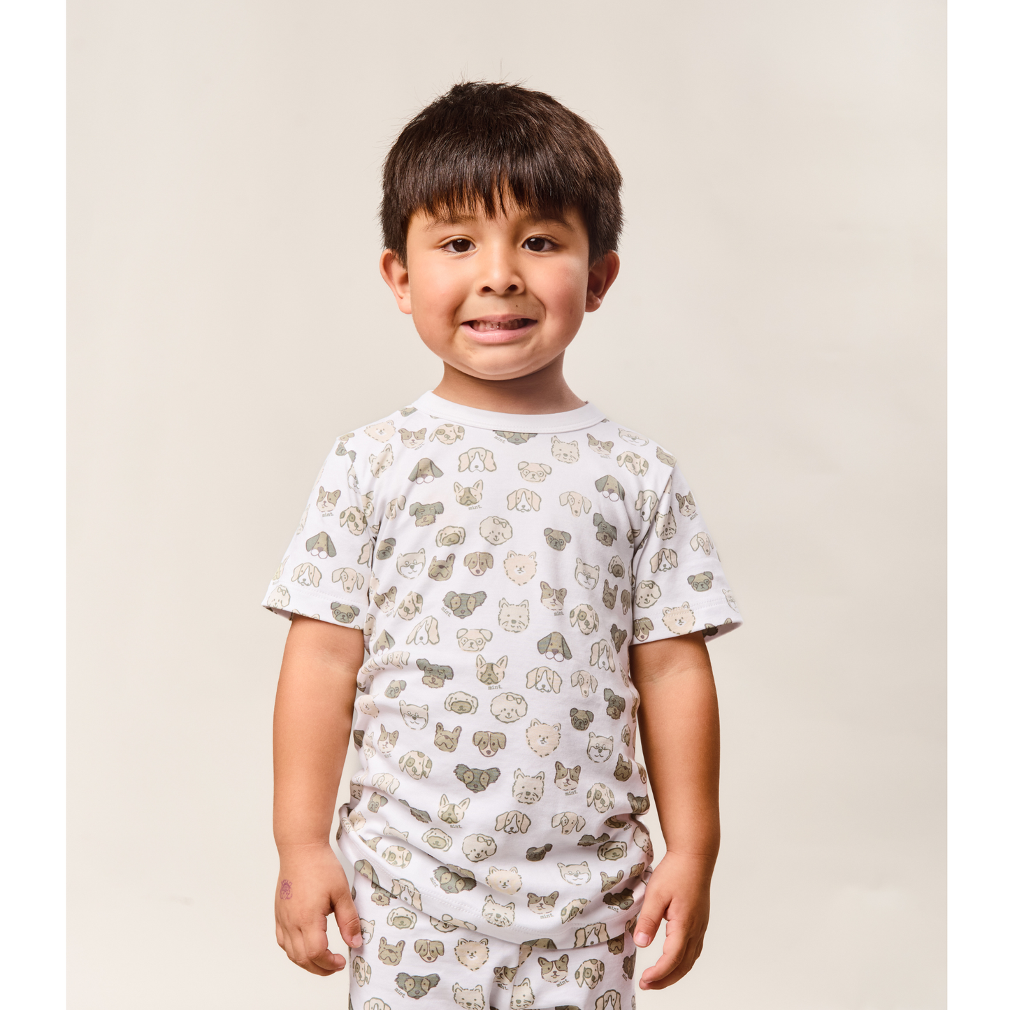 Mini Woof Squad Grey T-shirt