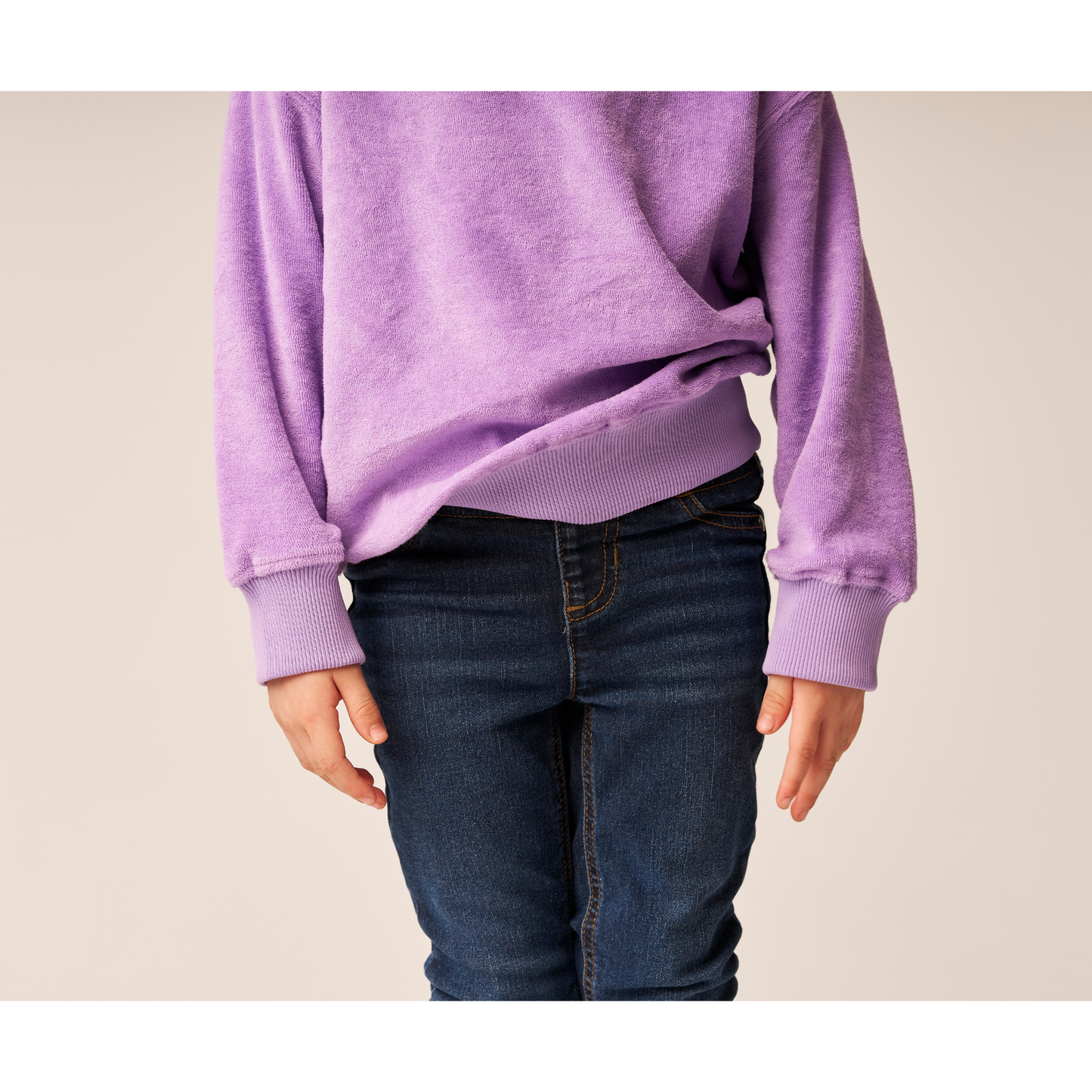 Terry Sweatshirt Lilac — 100% Organic Pima Cotton
