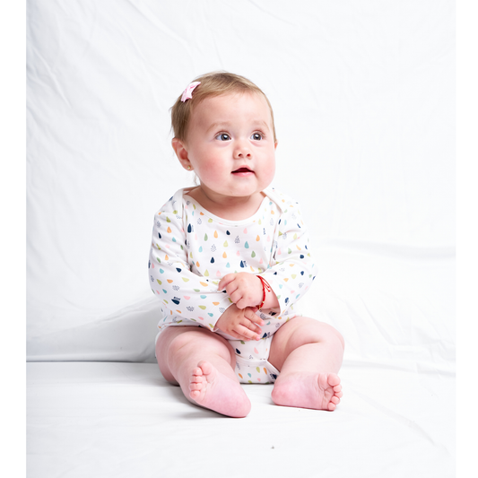 Tiny Drops Long sleeve bodysuit