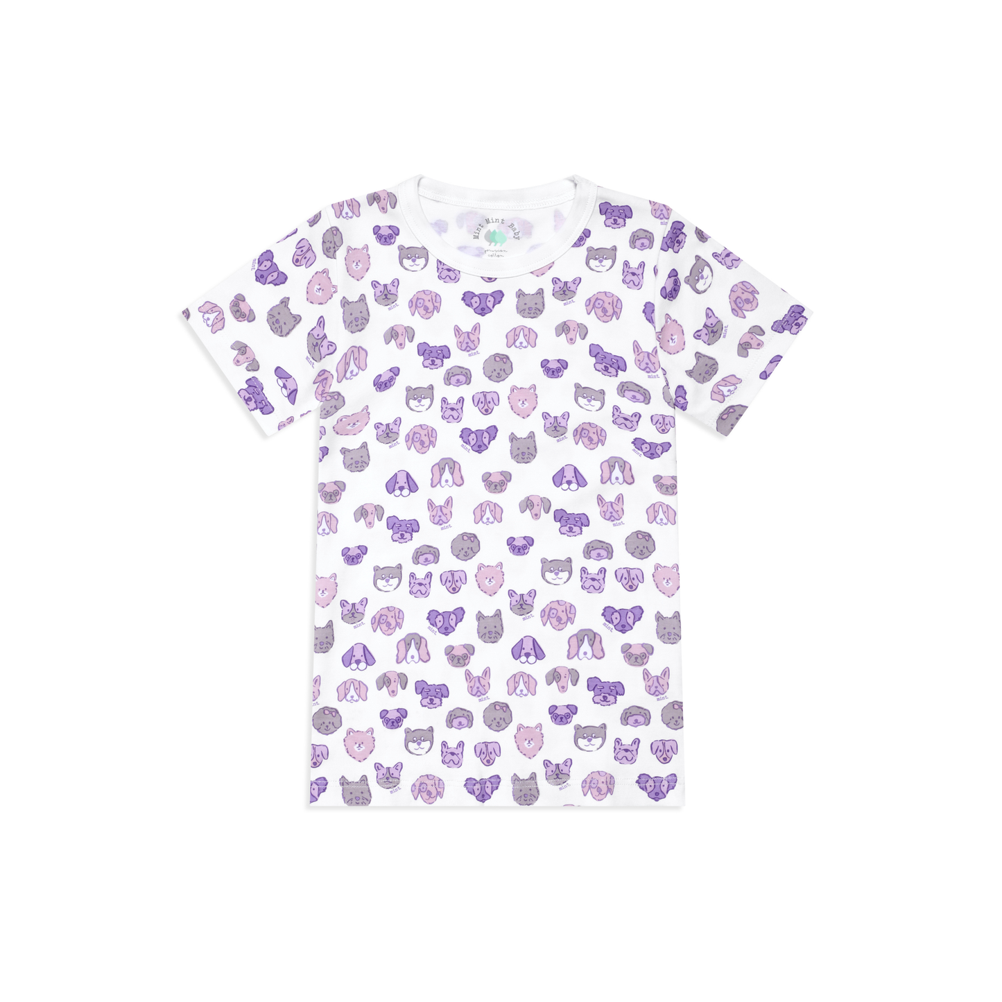 Mini Woof Squad Lilac T-shirt