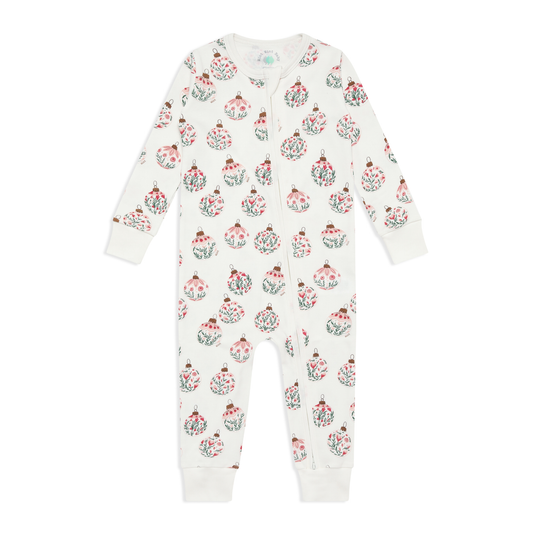 Ornament Garden Zip-up Bodysuit