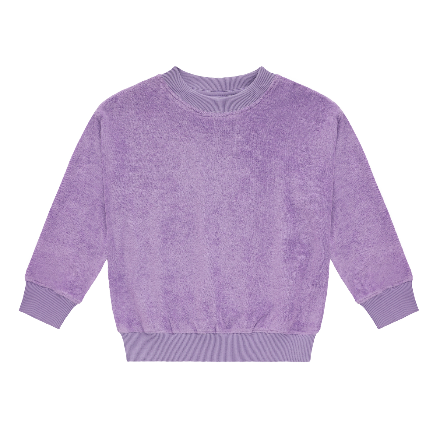 Terry Sweatshirt Lilac — 100% Organic Pima Cotton