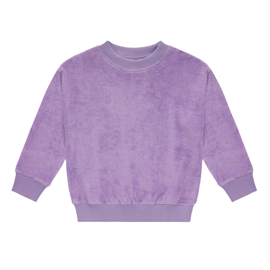 Terry Sweatshirt Lilac — 100% Organic Pima Cotton