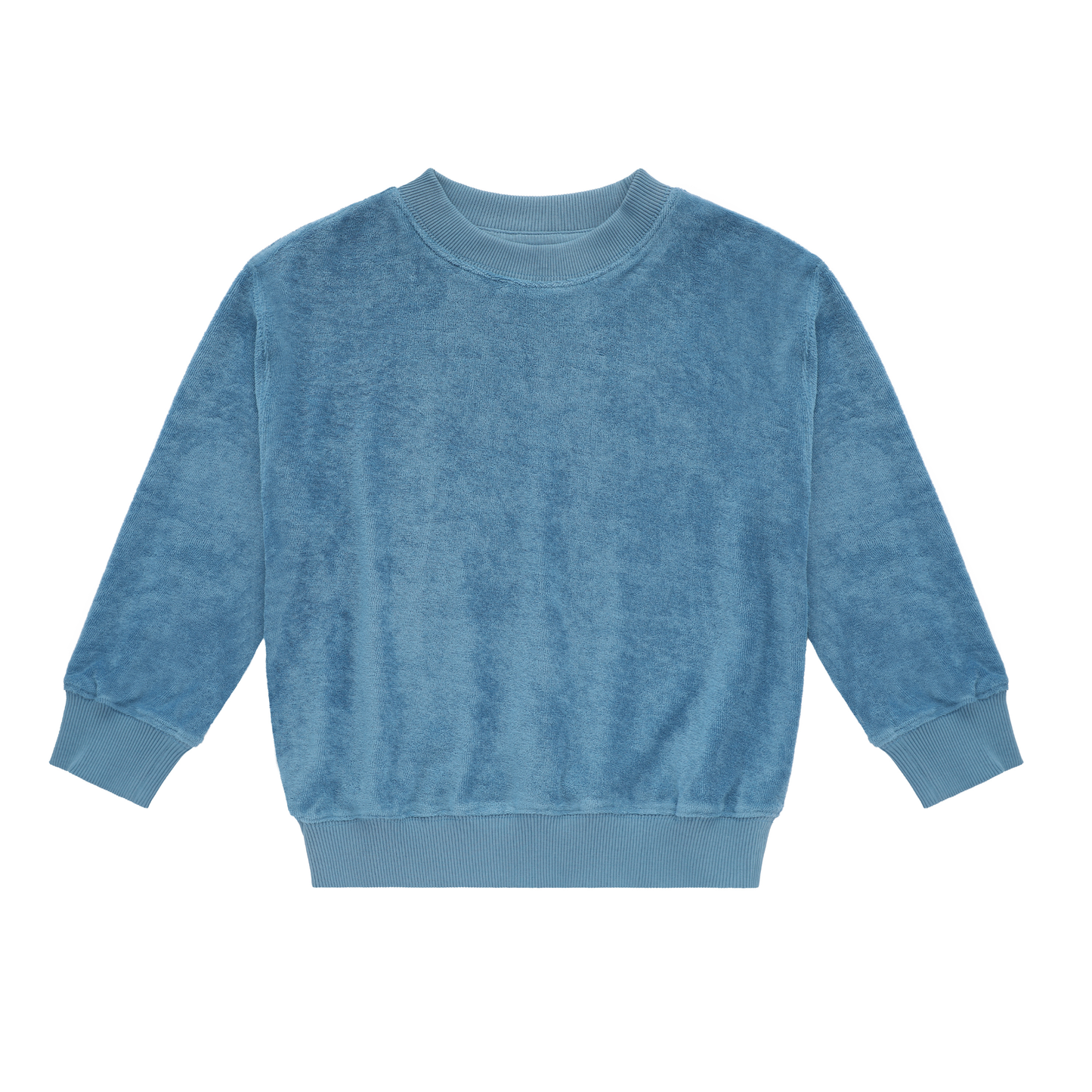 Terry Sweatshirt Pacific Blue — 100% Organic Pima Cotton
