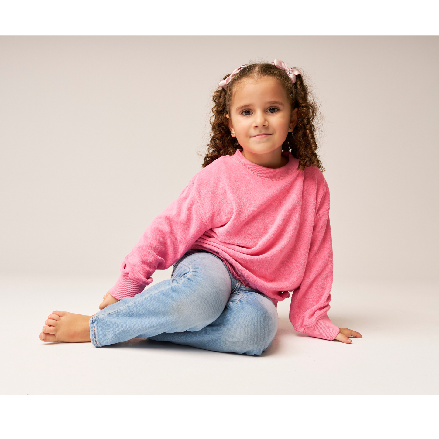 Terry Sweatshirt Peony — 100% Organic Pima Cotton