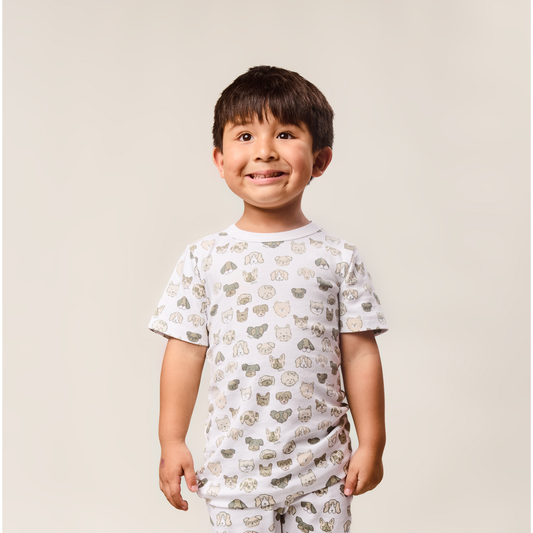 Mini Woof Squad Grey T-shirt