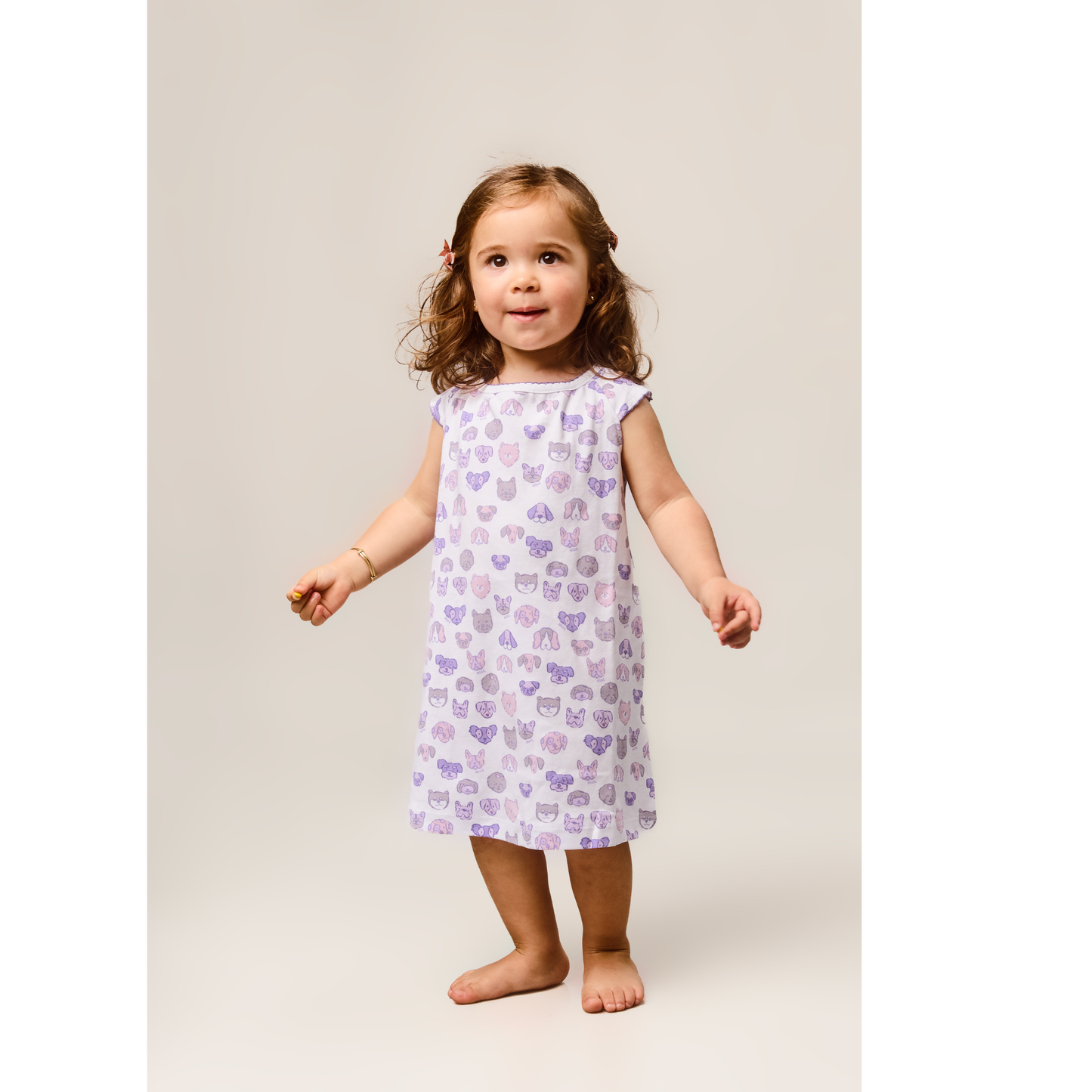 Mini Woof Squad Lilac Lounge Dress