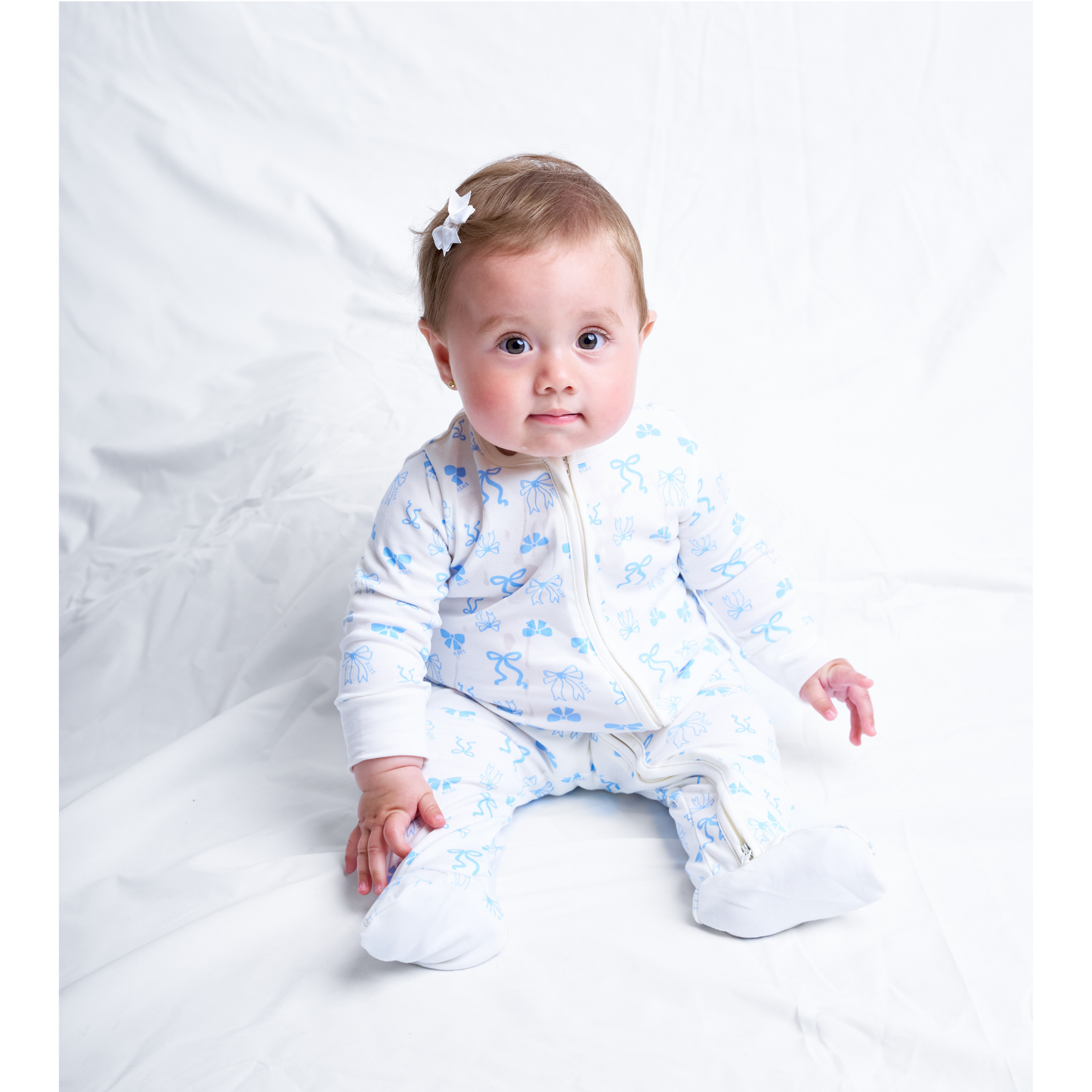 Coquette Zip-up Baby Bodysuit