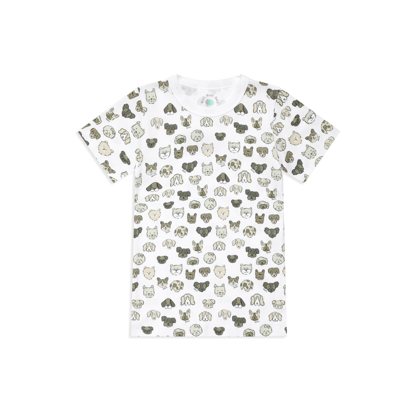 Mini Woof Squad Grey T-shirt