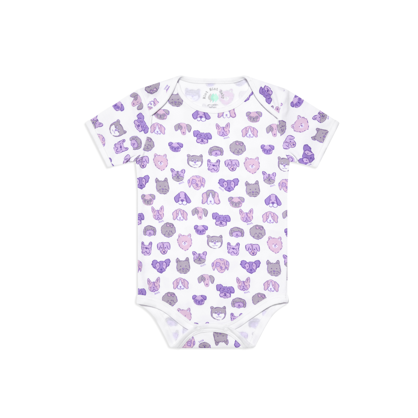 Mini Woof Squad Lilac Short sleeve Bodysuit