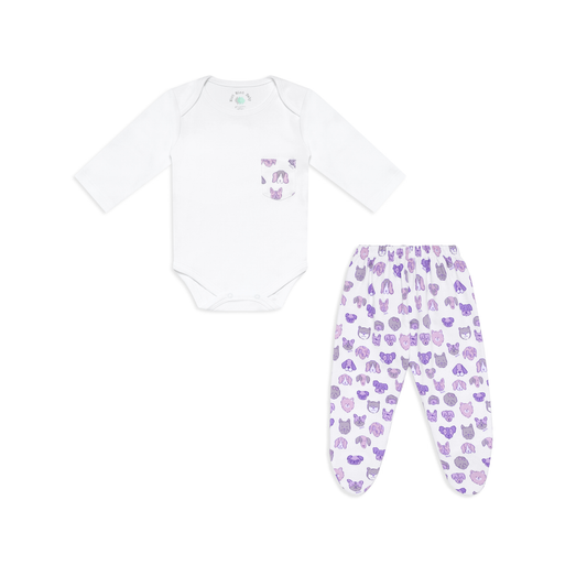 Mini Woof Squad Lilac Set