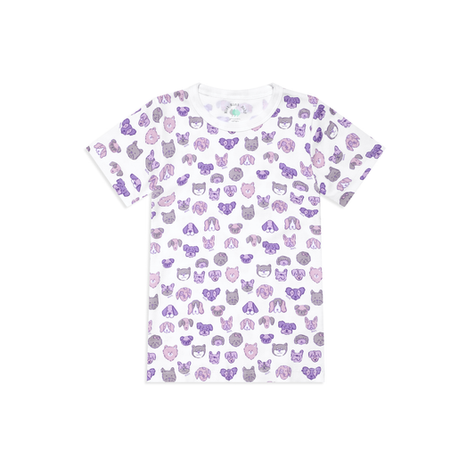Mini Woof Squad Lilac T-shirt