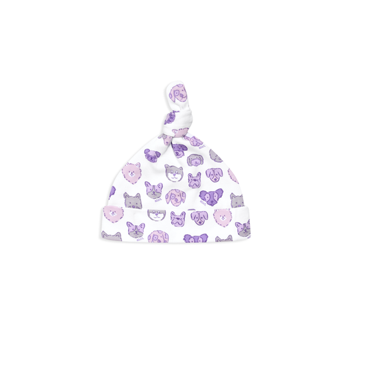 Mini Woof Squad Lilac Baby Hat