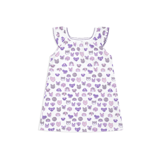Mini Woof Squad Lilac Lounge Dress