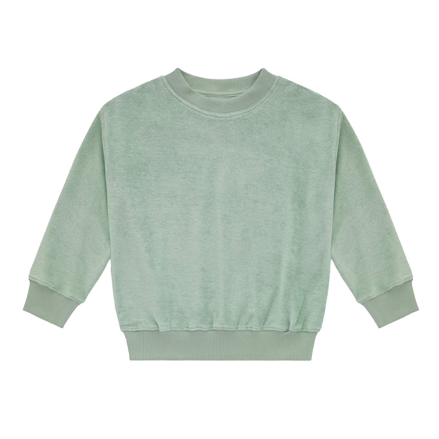 Terry Sweatshirt Cactus Green — 100% Organic Pima Cotton