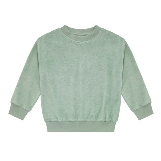 Terry Sweatshirt Cactus Green — 100% Organic Pima Cotton