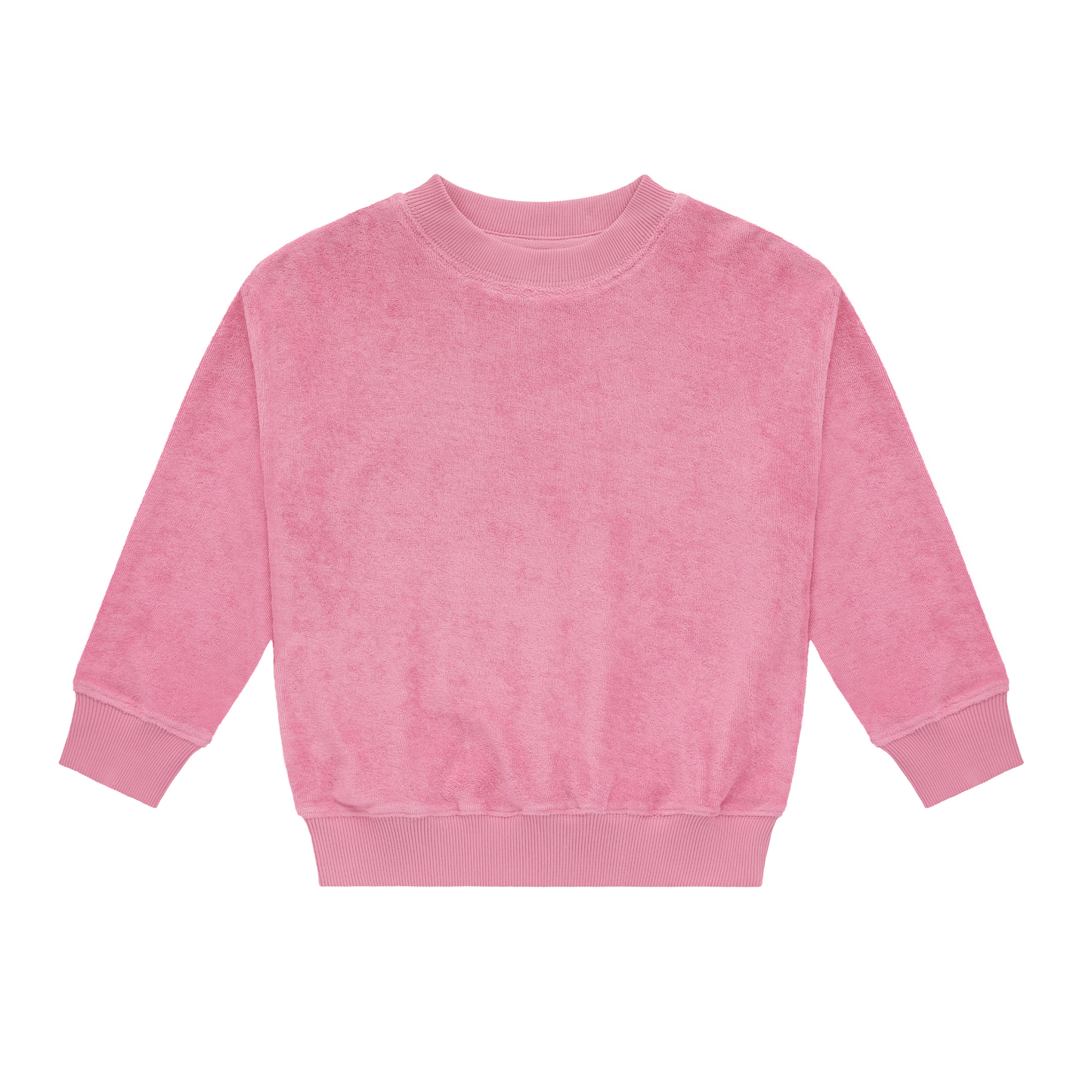 Terry Sweatshirt Peony — 100% Organic Pima Cotton