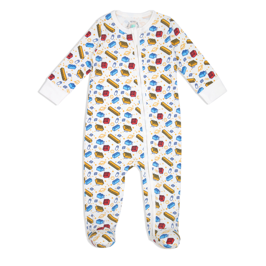 Creative Blocks Zip-up Baby Bodysuit