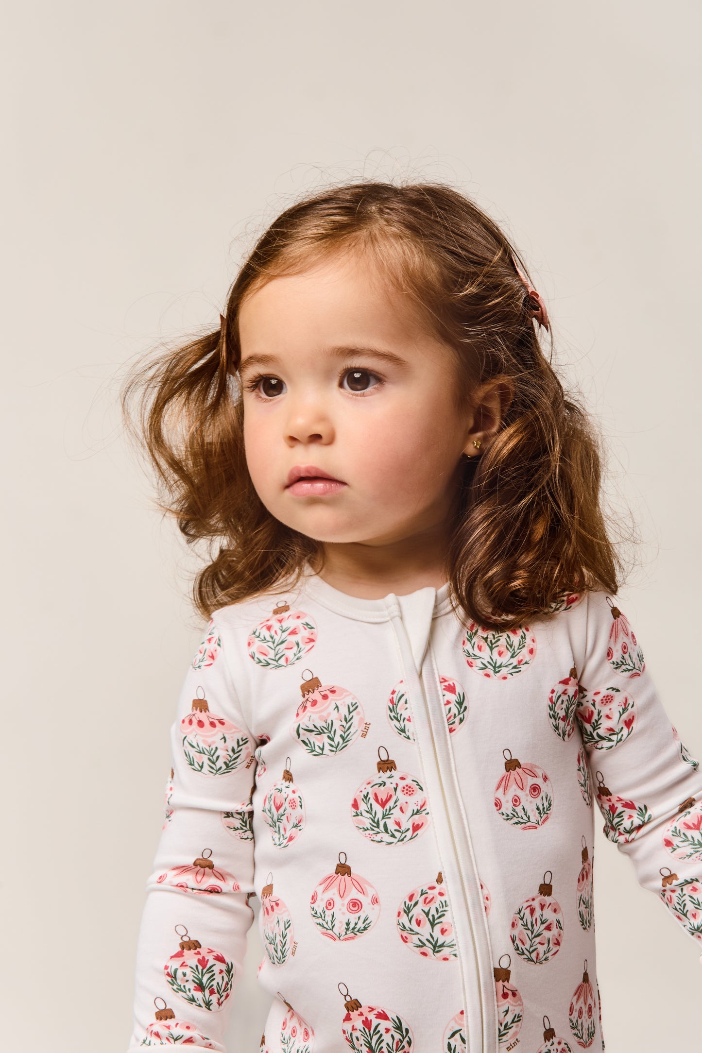 Ornament Garden Zip-up Bodysuit