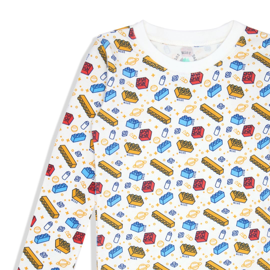 Creative Blocks Two piece Kids Pajama
