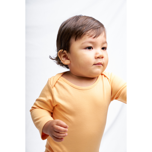 Peach Long sleeve bodysuit