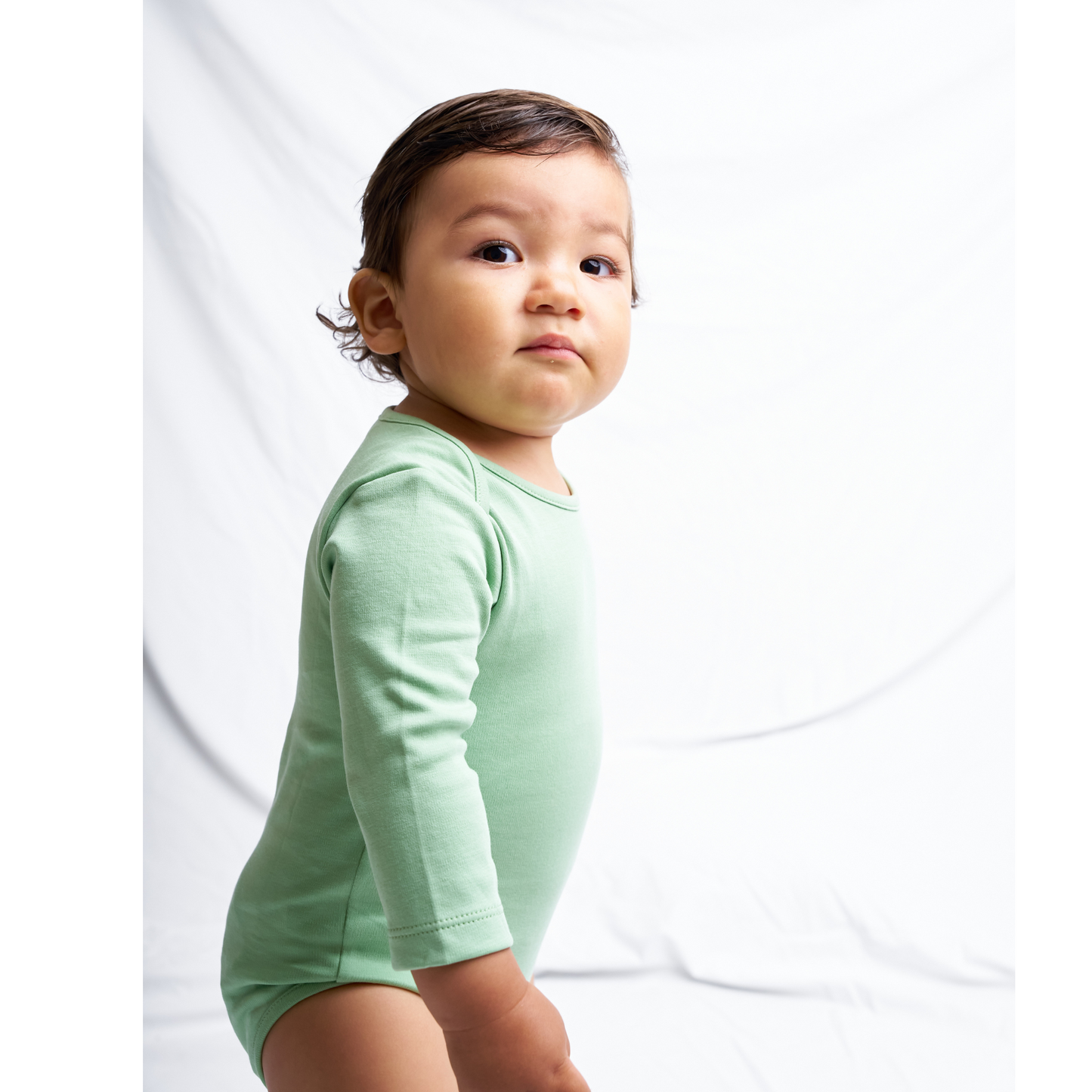 Pistacho Long sleeve bodysuit
