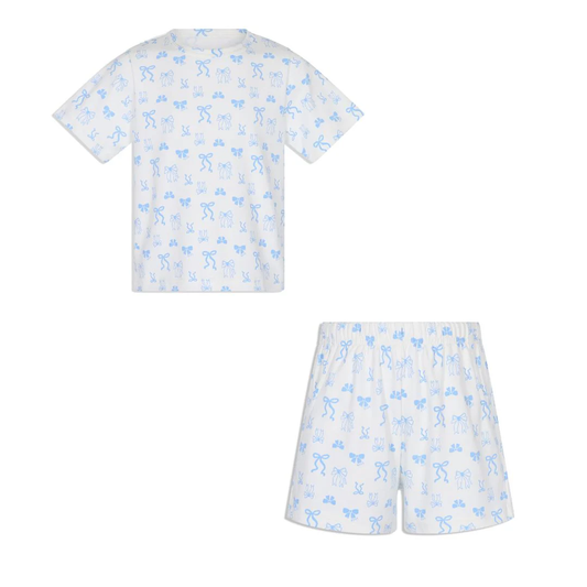 Blue Ribbon Short Set