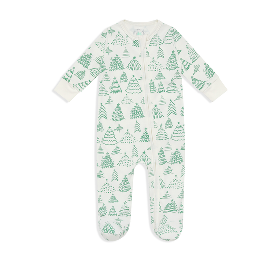 Christmas Forest Zip-up Bodysuit