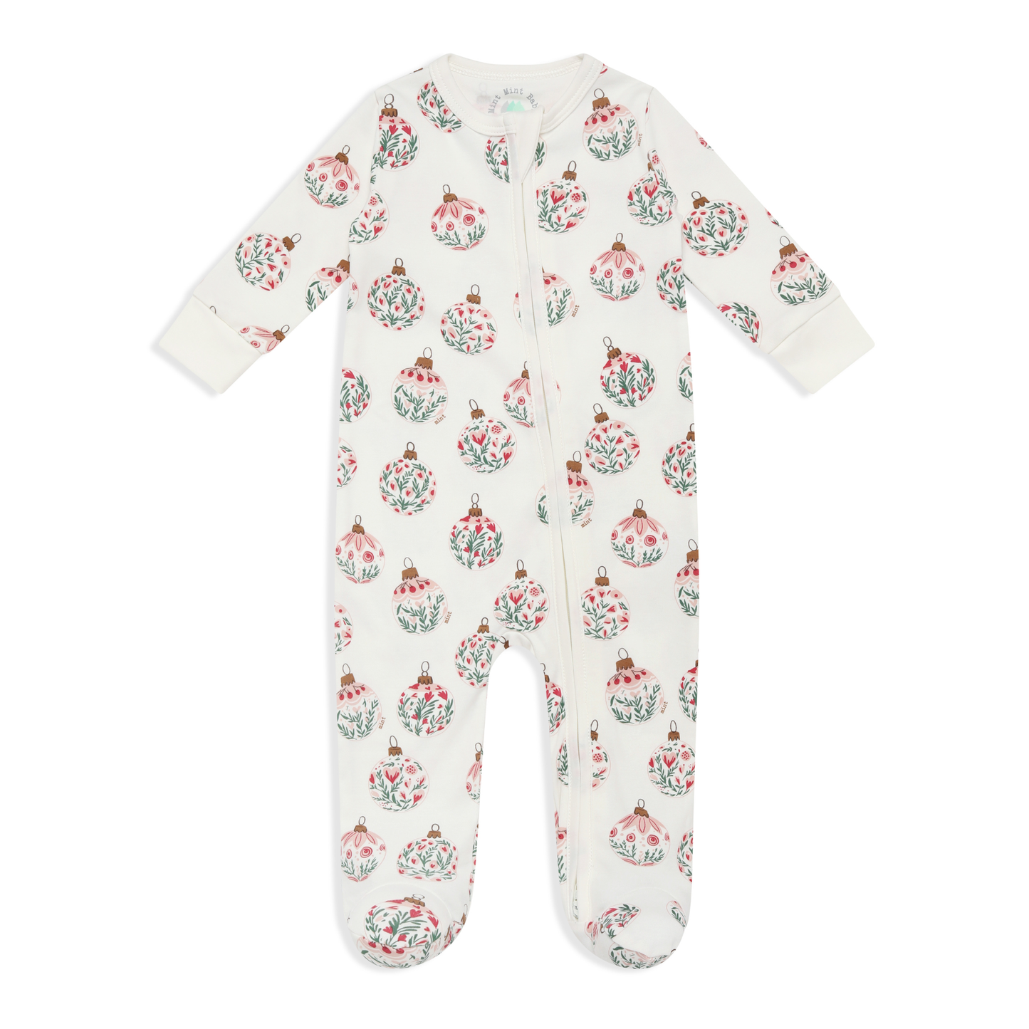 Ornament Garden Zip-up Bodysuit