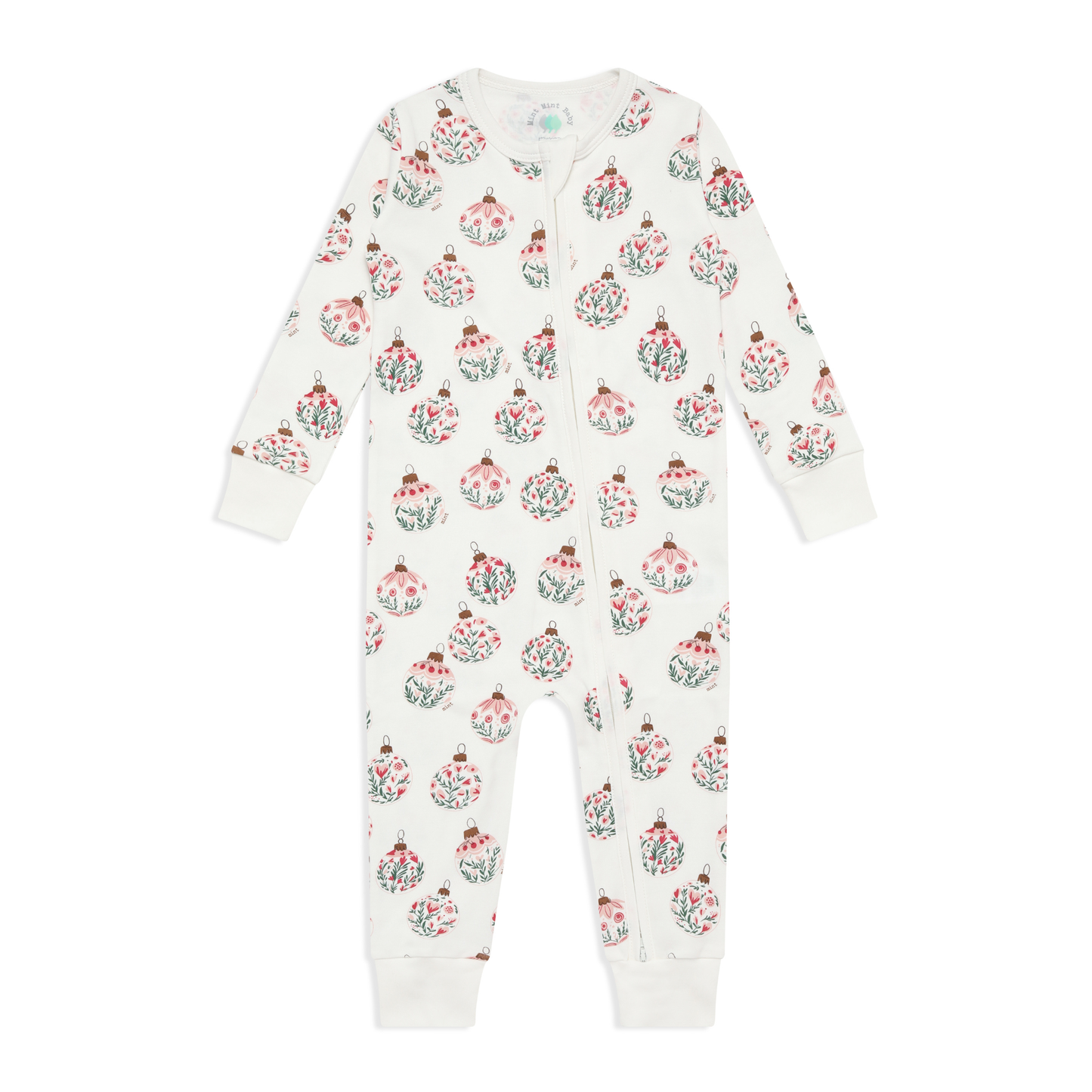 Ornament Garden Zip-up Bodysuit